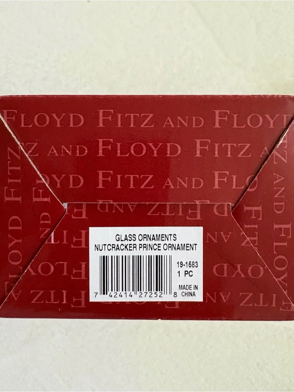 Fitz and Floyd 2004 Glass Nutcracker Prince Christmas Ornament 8’’ NIB Vintage